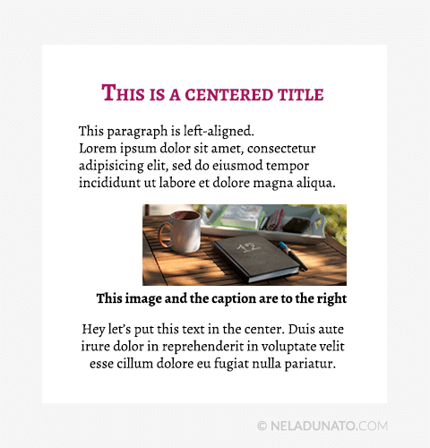 Beginner design mistakes - Random text alignment