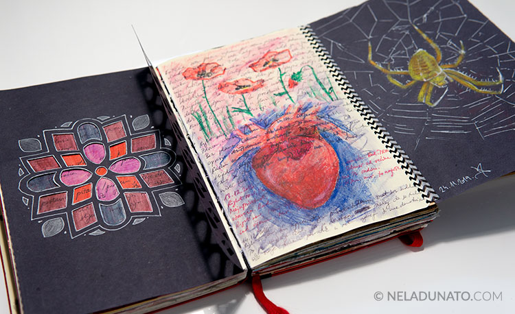 My 6 favorite mixed media art journal & sketchbook techniques