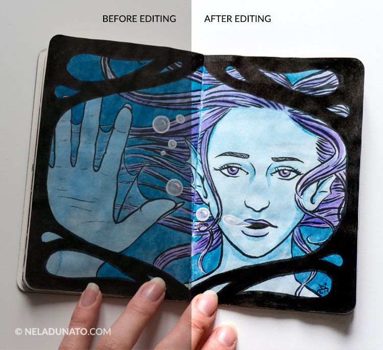 How To Photograph Your Sketchbook Art