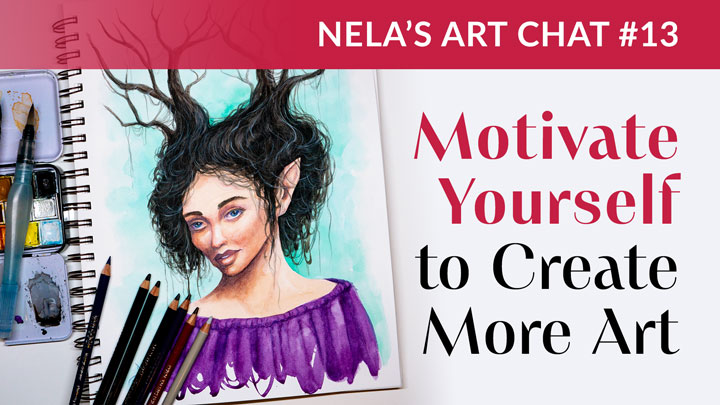 Motivate Yourself to Create More Art + Fantasy Watercolor Portrait ...